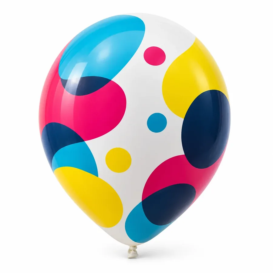 Baskılı Balon için baskılı ürünün temsili görünümü