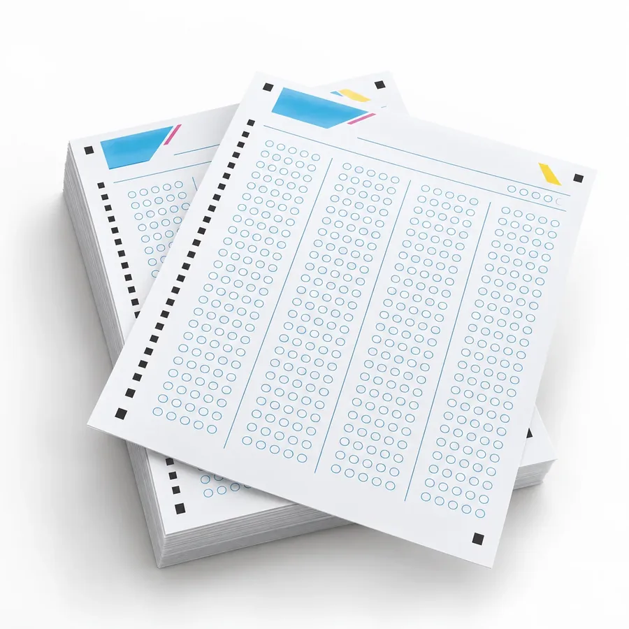 Optik Sınav Formu ürününün fiziksel yapısını gösteren temsili katalog görseli